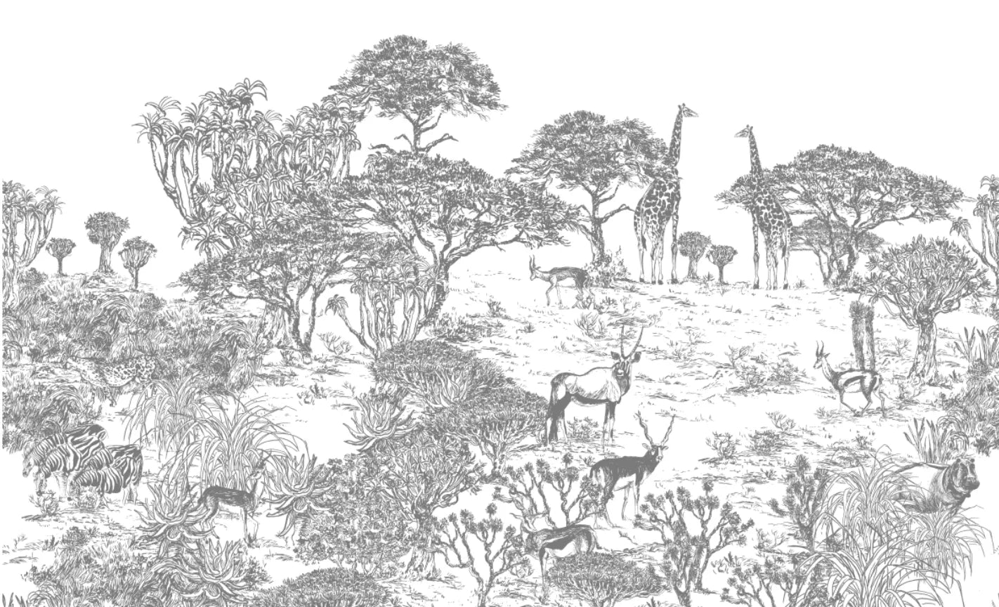 PAPEL MURAL ÁFRICA - sietetintas