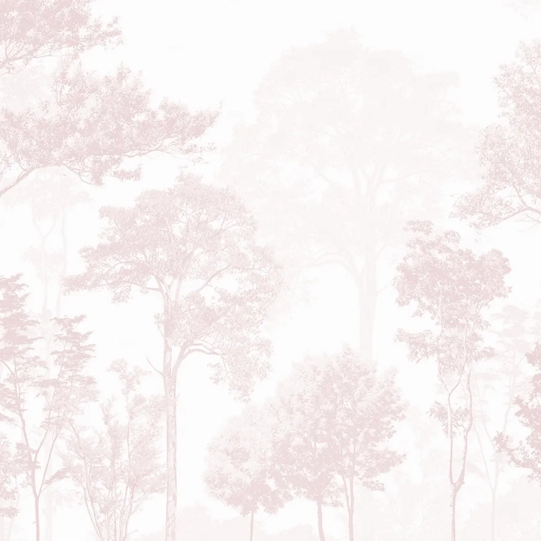 Papel Mural Árboles Rosa