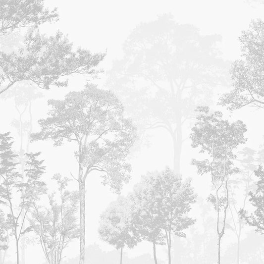Papel Mural Árboles Grises