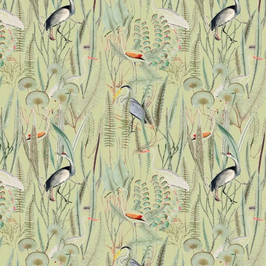 Papel Mural Garzas Verdes