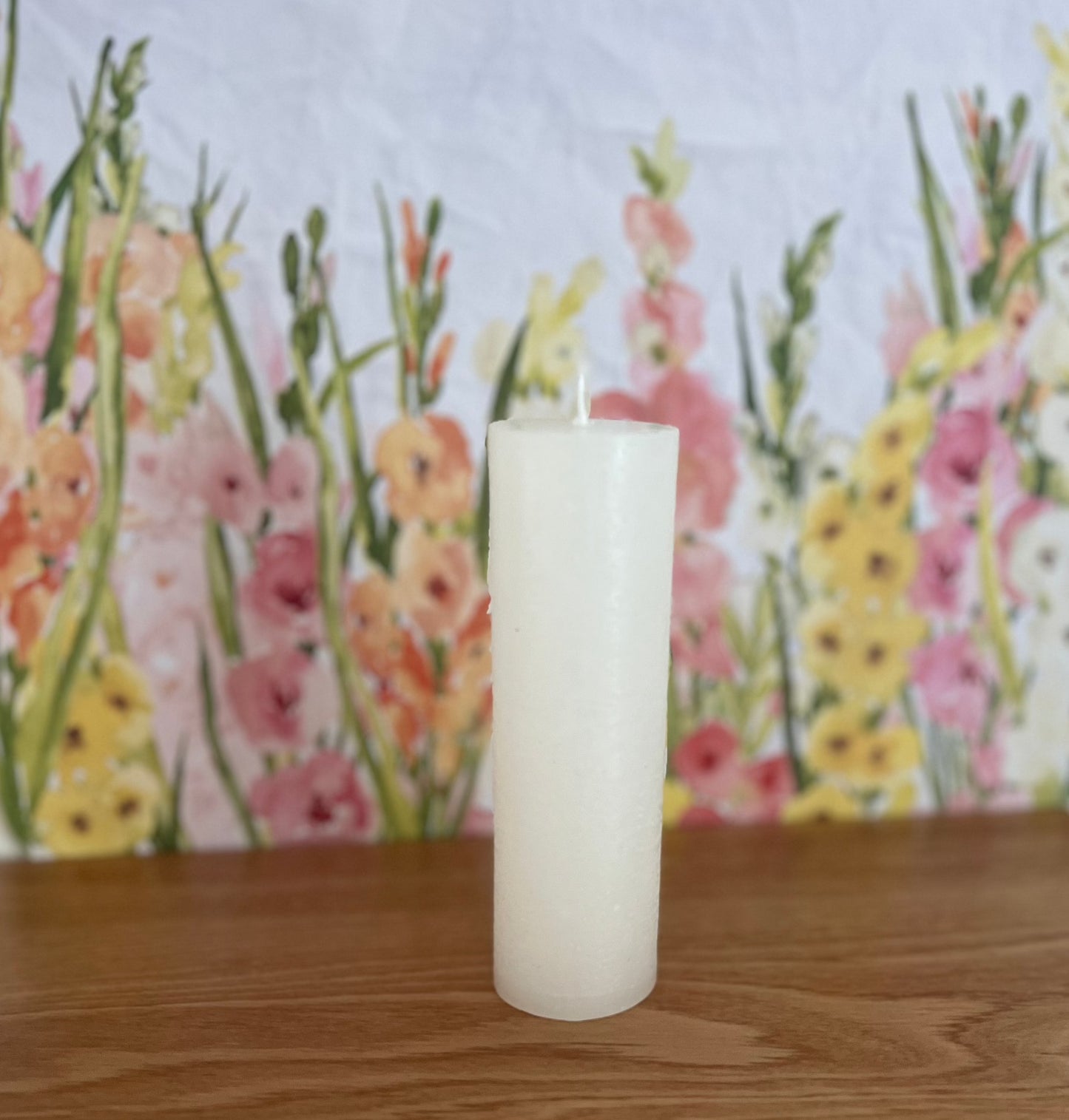 Vela cilidrica blanca 15x4,5