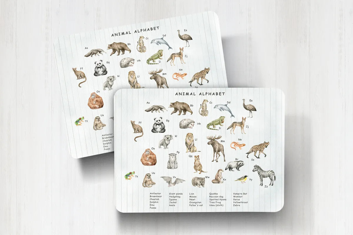 Individuales Animales Alfabeto