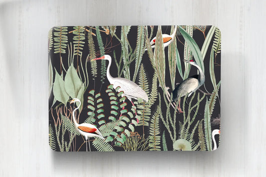 Individuales Garzas Negro