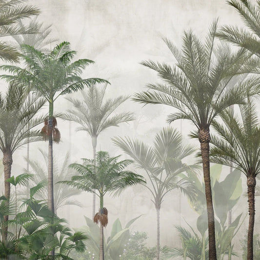 Papel Mural Palmeras Verdes