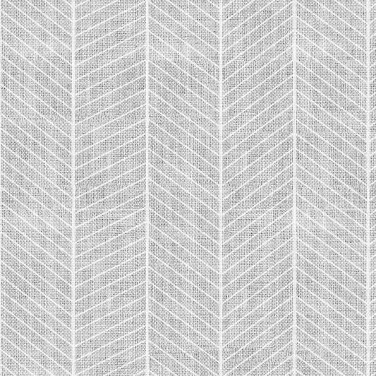 Papel Mural Espiga Lino Gris