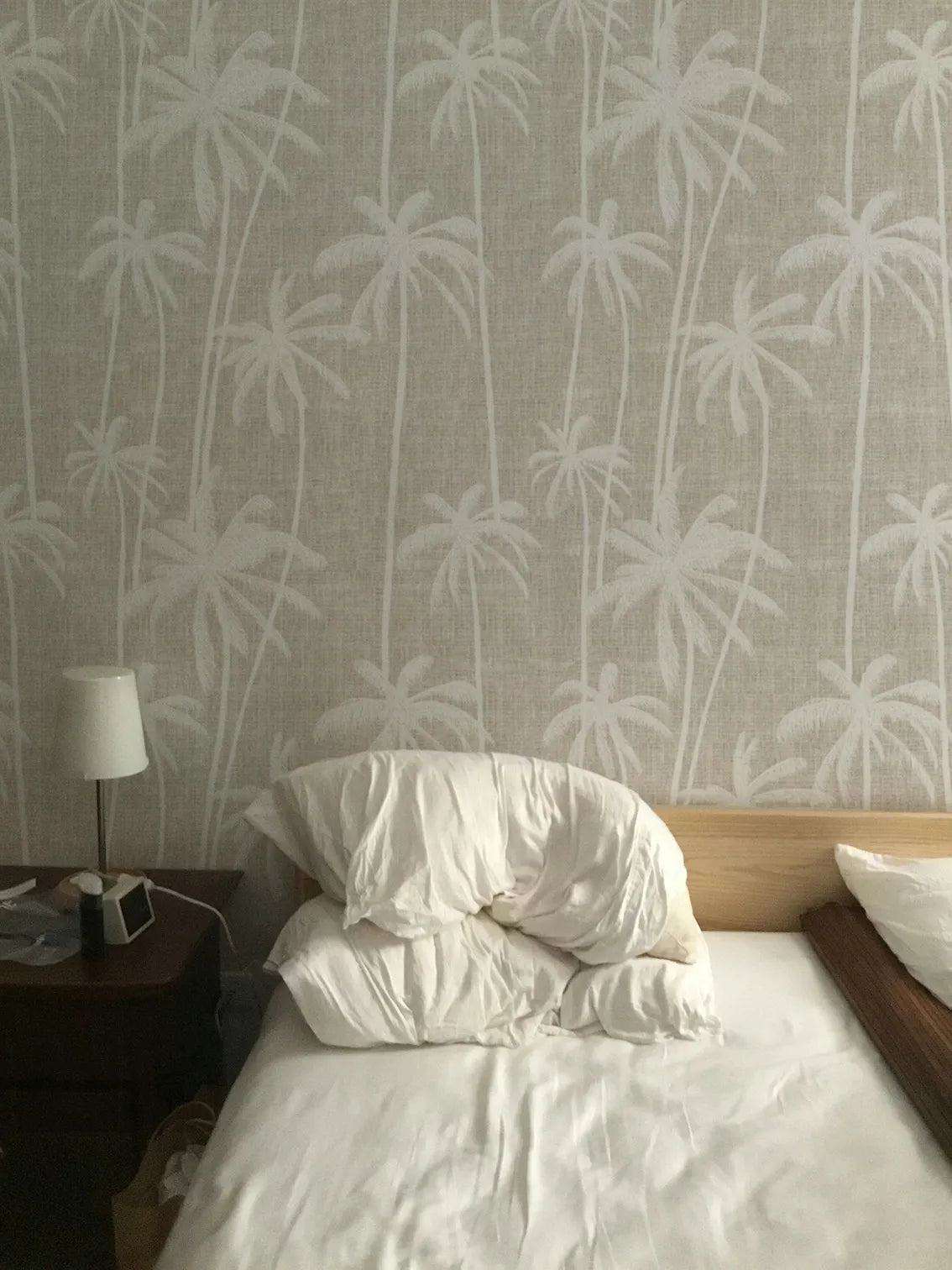 Papel Mural Palmeras Blancas