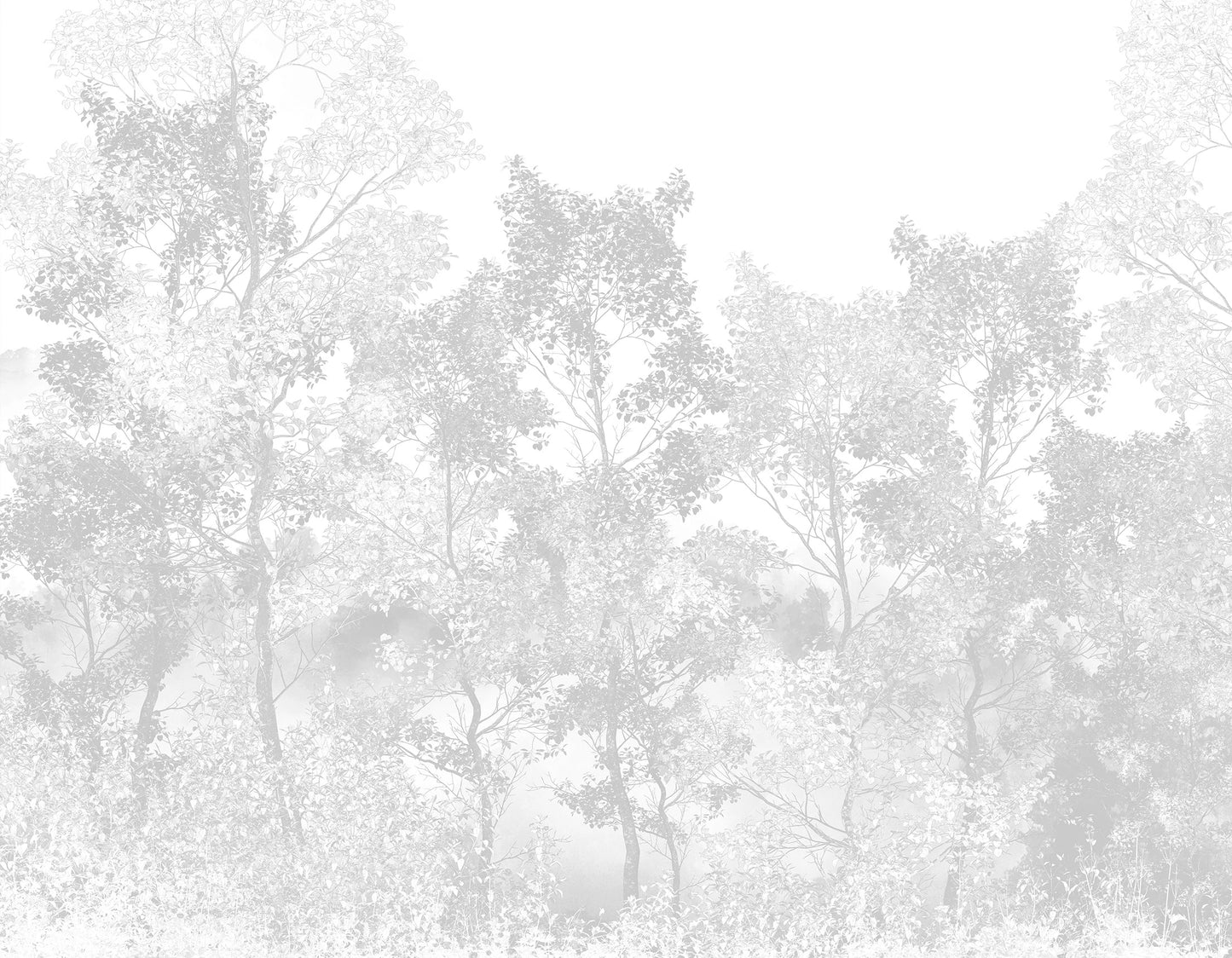 Pape Mural Conjunto de Árboles Grises