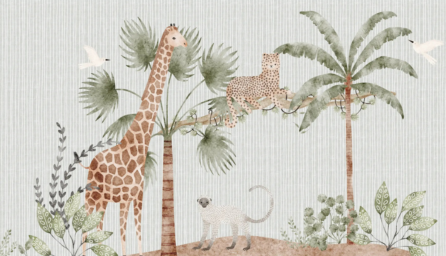 Papel Mural Familia Animales