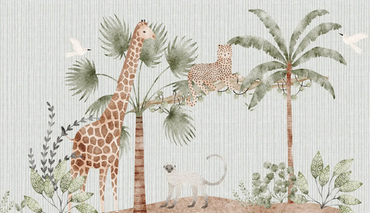 Papel Mural Familia Animales