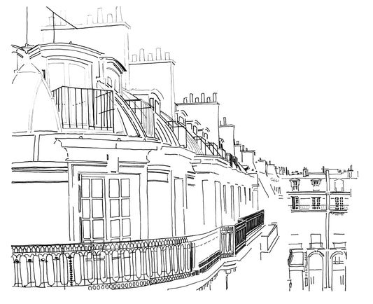 Papel Mural Tejados de París