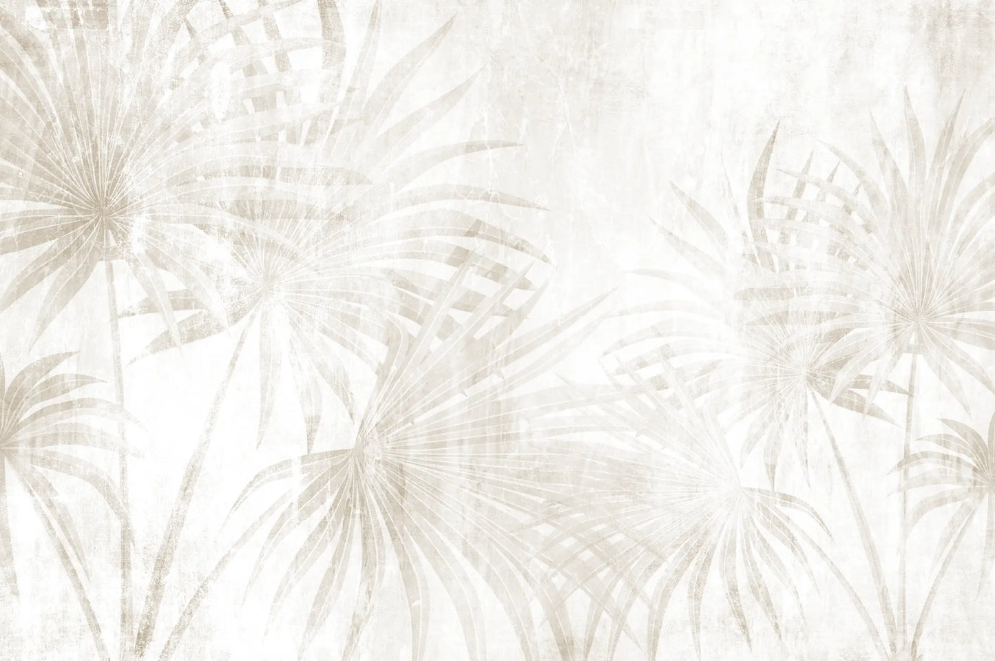 Papel mural hoja tropical beige