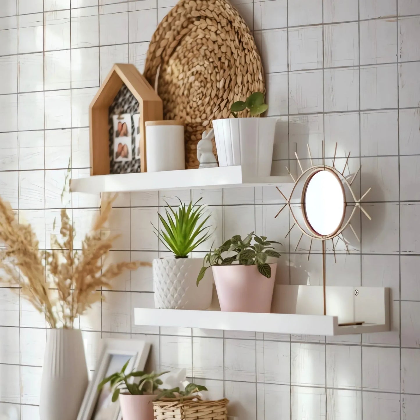 Papel Mural Madera Cuadrados