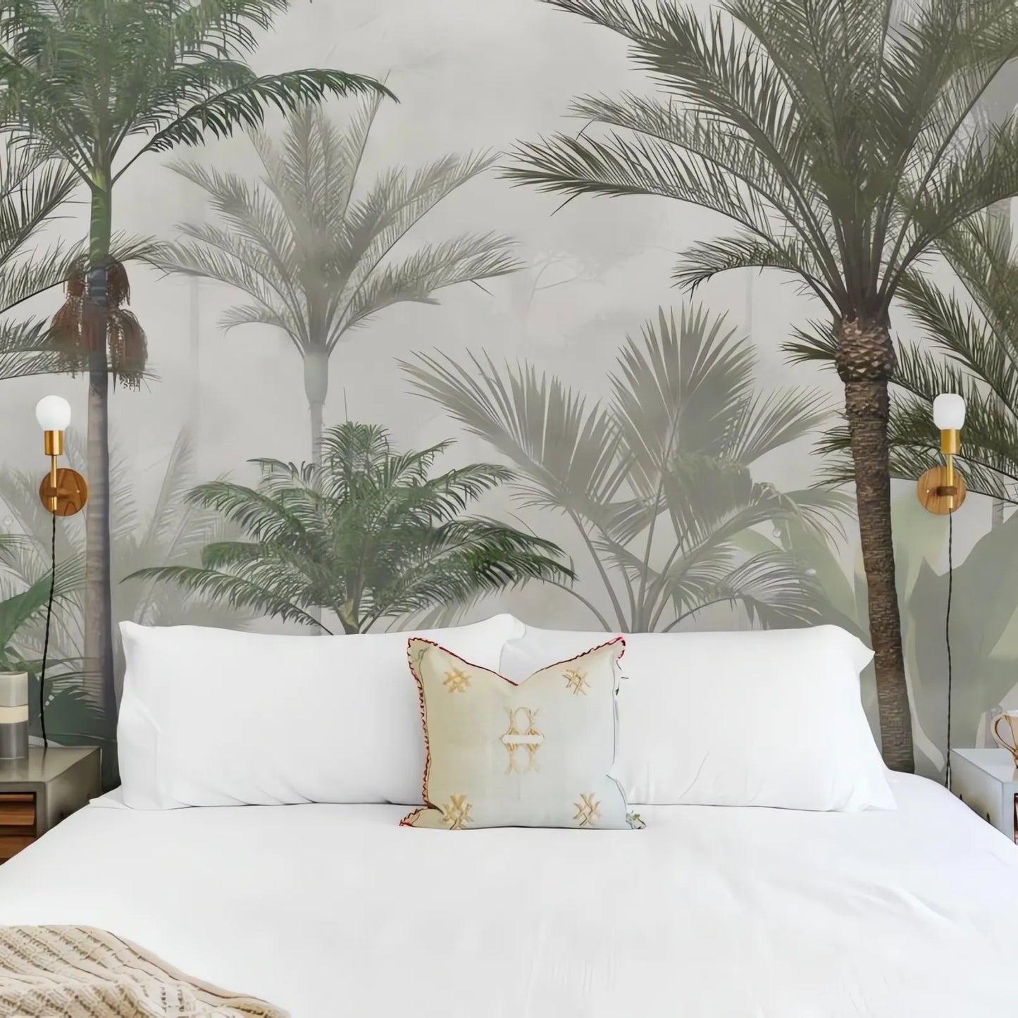 Papel Mural Palmeras Verdes