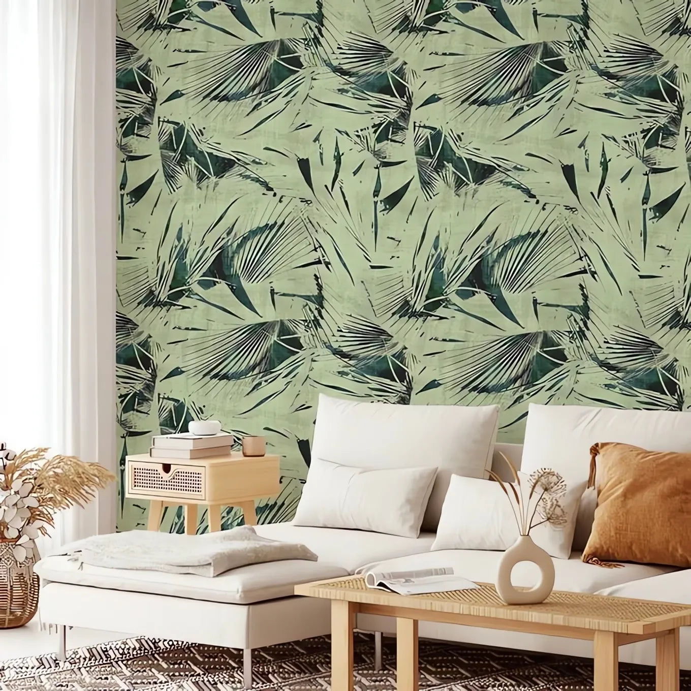 Papel Mural Verde Natural