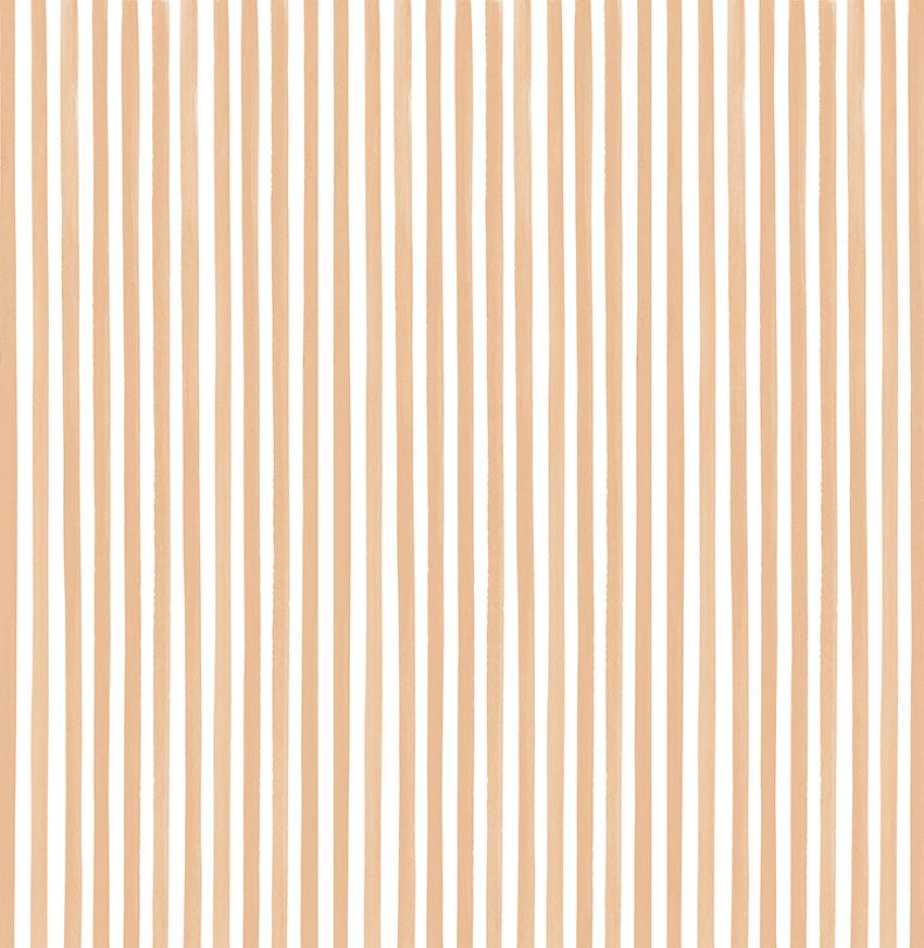 Papel Mural Linea Naranja Acuarelada
