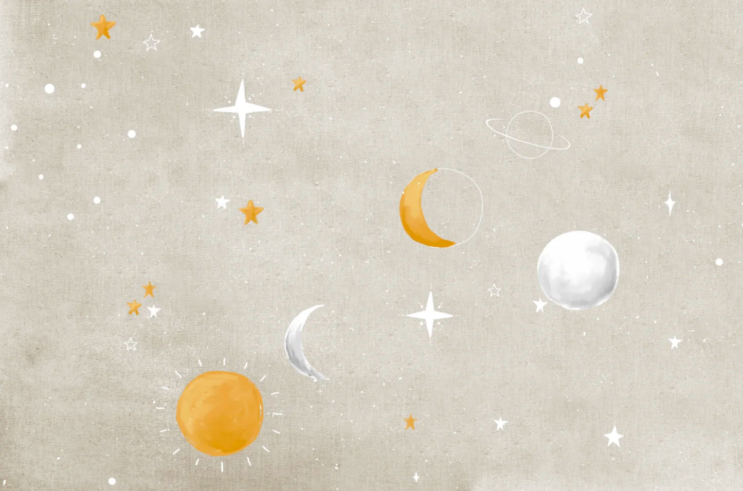 Papel mural universo beige