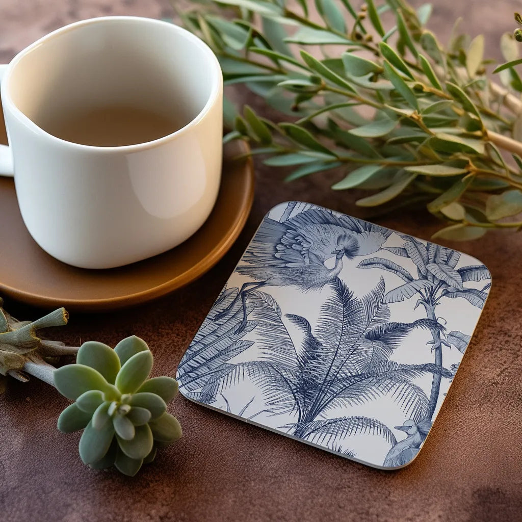 Posa Vasos Garzas Azul