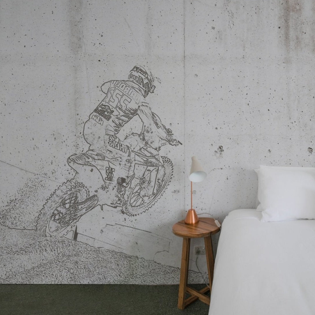 PAPEL MURAL MOTO - sietetintas
