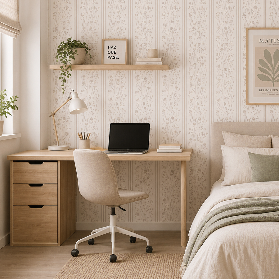 Papel Mural Pradera Gris