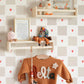 Papel Mural Amor a Cuadros Beige