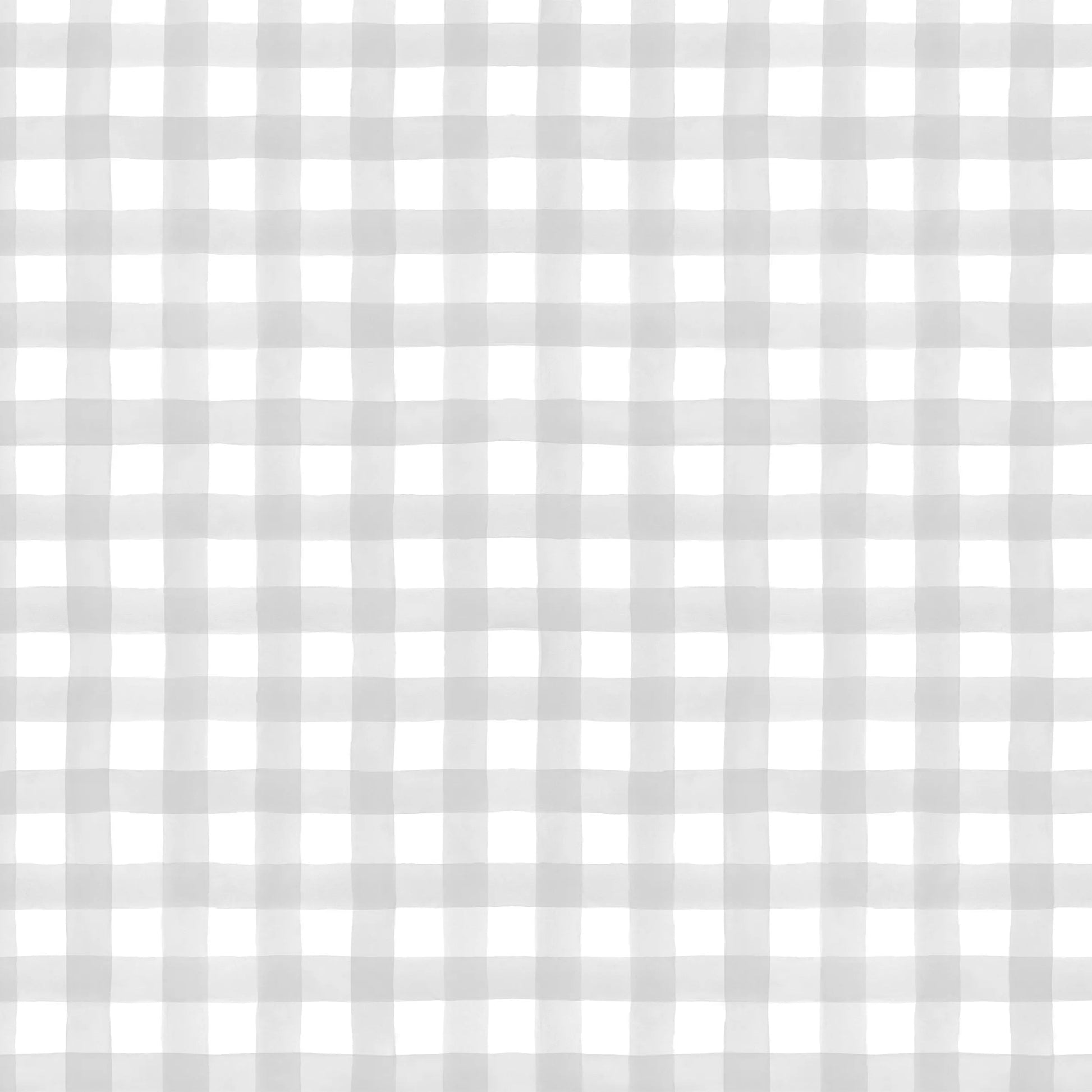 Papel Mural Cuadrillé Acuarelado Gris