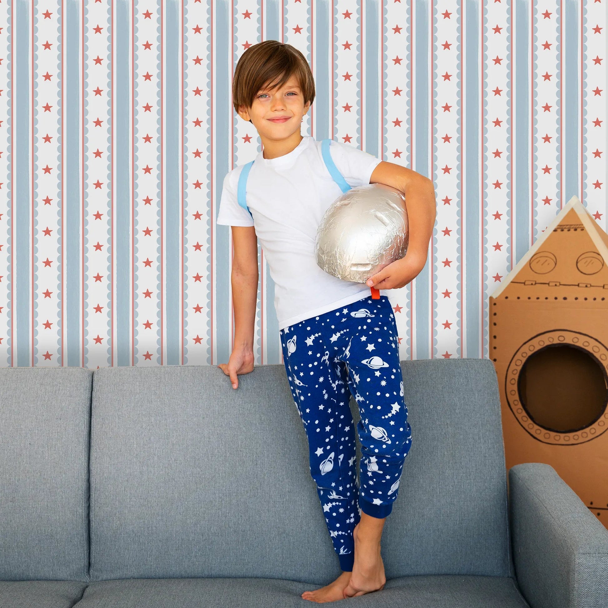 Papel Mural Estrella Festiva