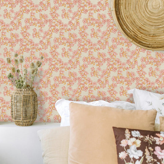 Papel Mural Florido Amanecer
