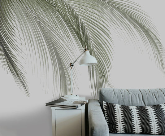 Papel Mural Palmas Verde