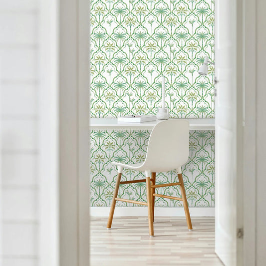 Papel Mural Palmeras Verdes