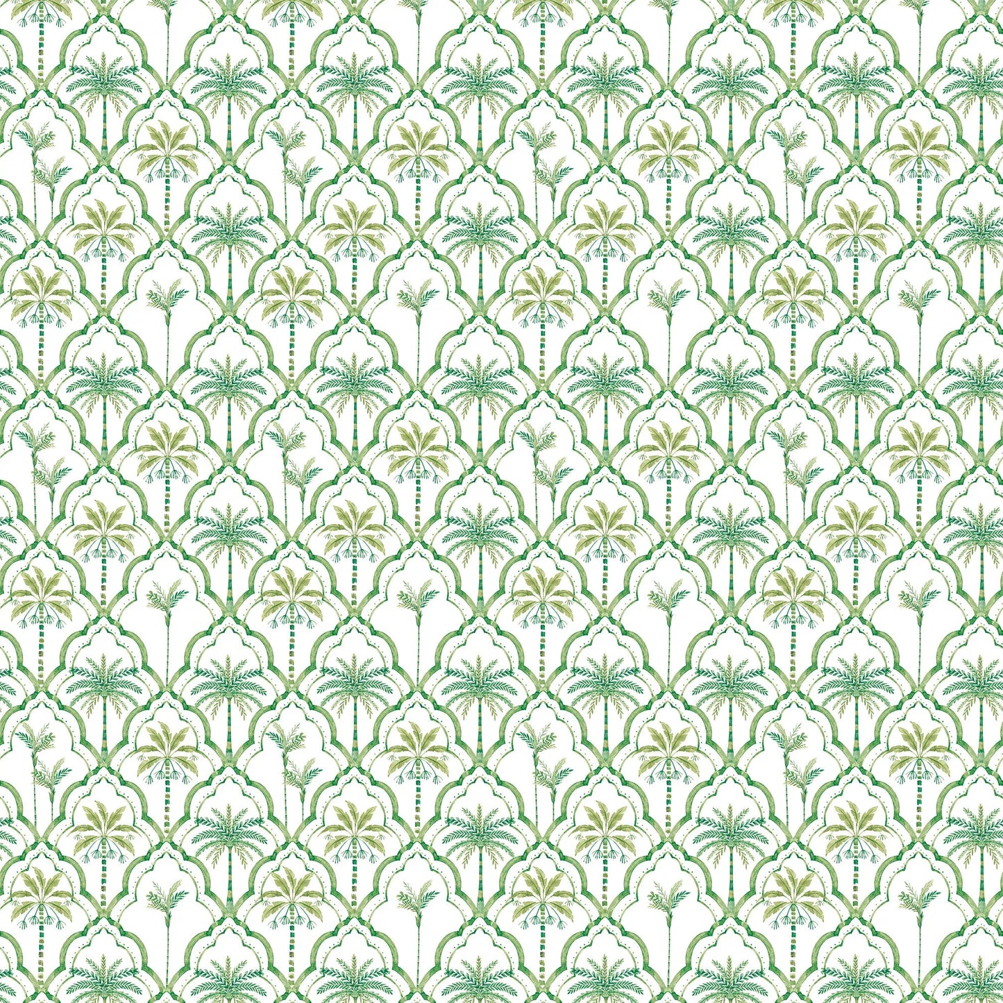 Papel Mural Palmeras Verdes