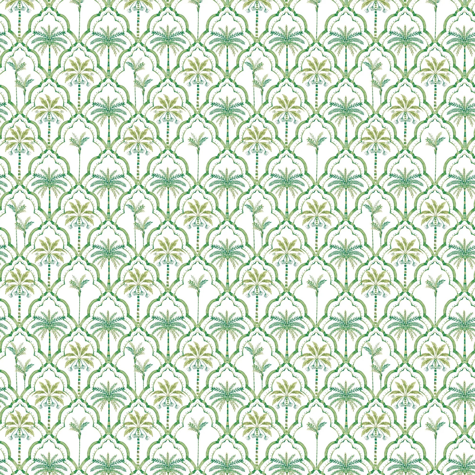 Papel Mural Palmeras Verdes