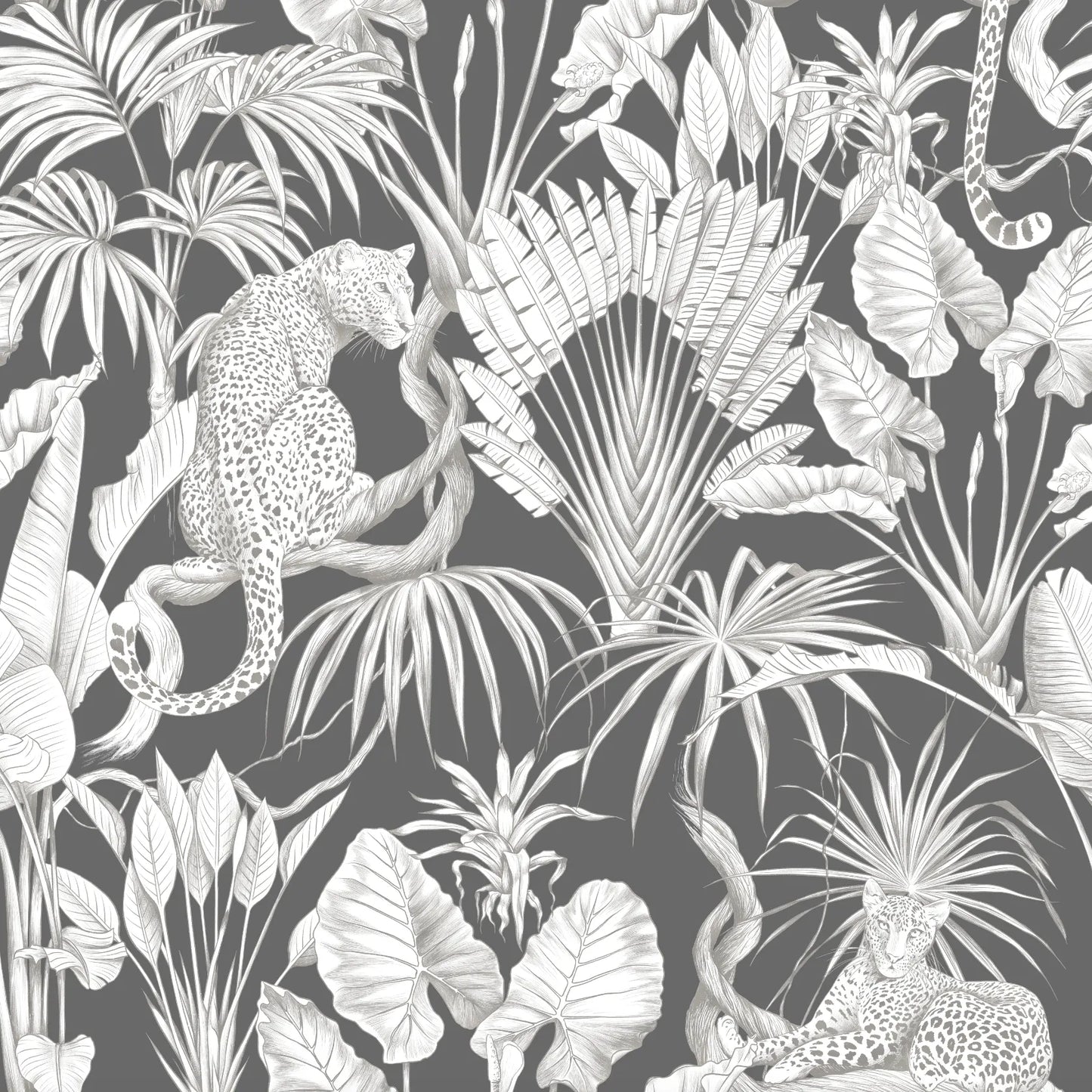 Papel Mural Savanna Gris Oscuro