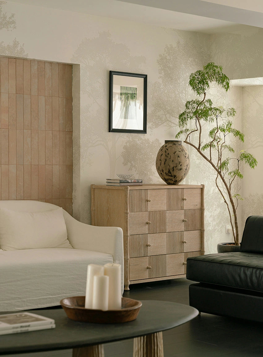 Papel Mural arboles beige